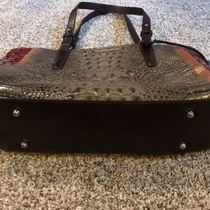 Authentic Brahmin Crocodile multi color tote